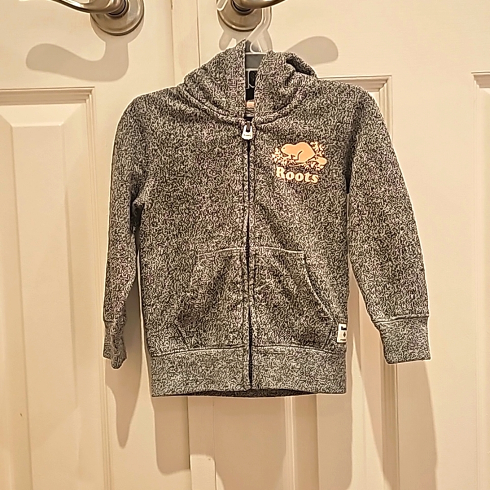 Roots toddler girls zipper hoodie 2T
